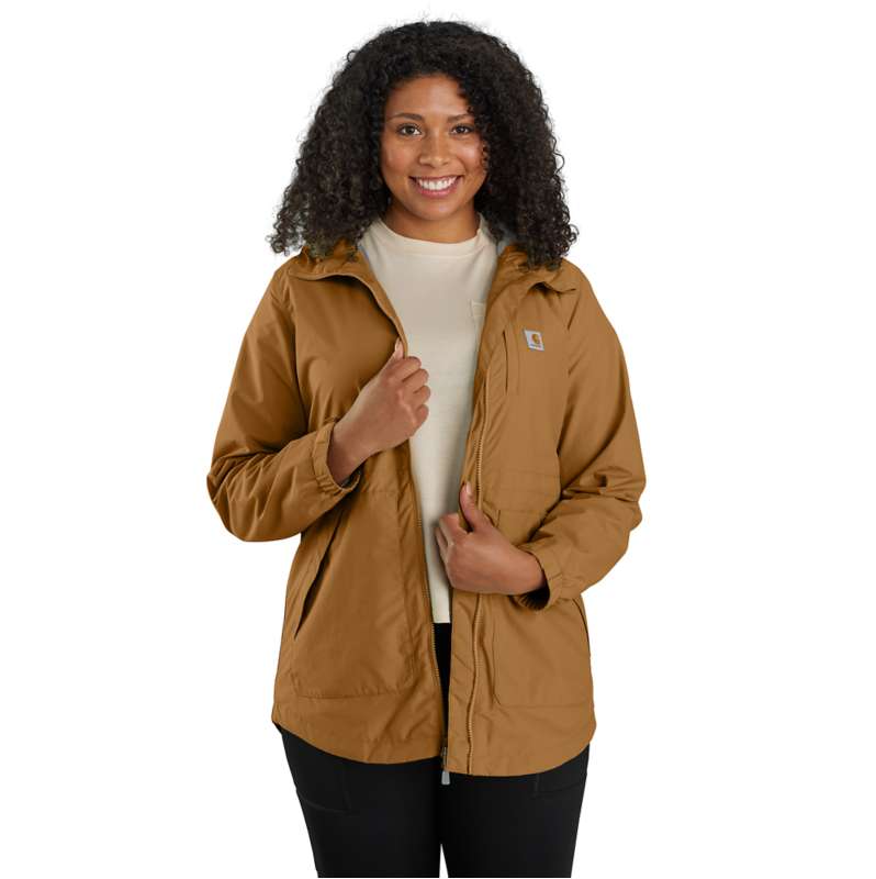 Carhartt  Carhartt Brown Women's Rockford Coat - Relaxed Fit - Lightweight - 1 Warm Rating