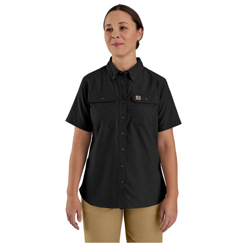 Carhartt  Black Women's Carhartt Force® Relaxed Fit Lightweight Short-Sleeve Shirt
